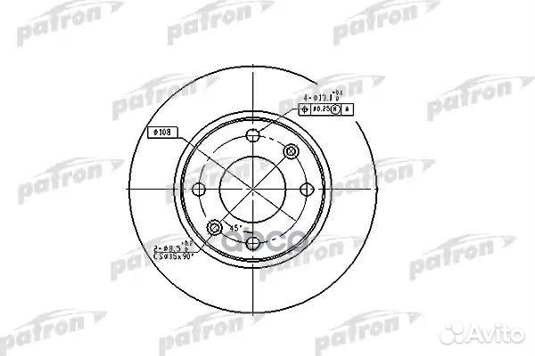 Диск тормозной передн citroen: xsara 97-05, XSA