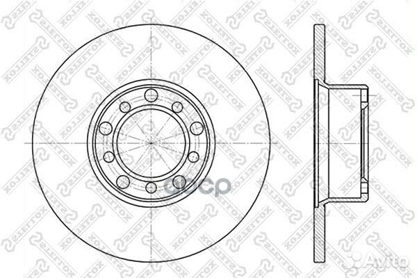 60203304SX диск тормозной передний MB W123 2.0