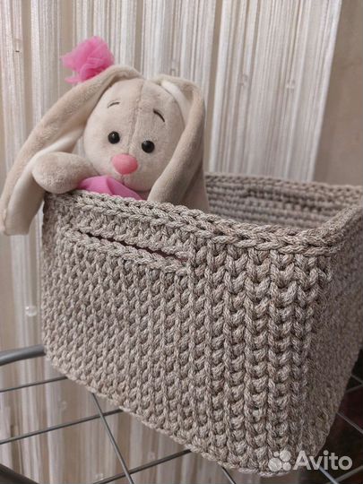 Корзина для игрушек, органайзер, ручная работа