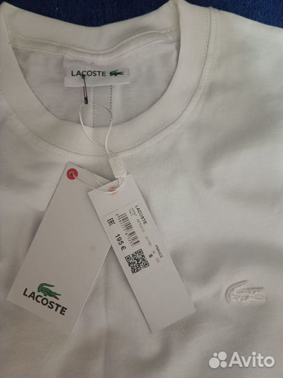 Футболка lacoste белая