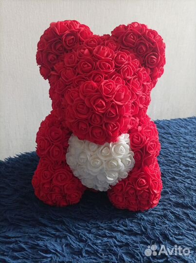 Мишка из роз 40 см