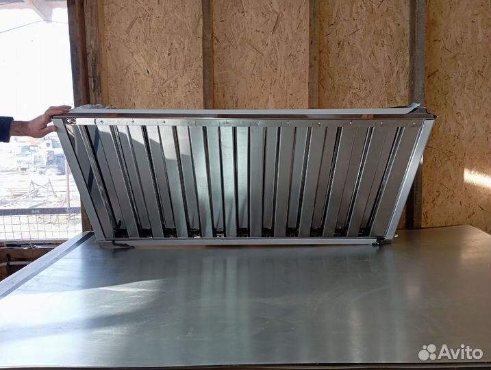 Зонт вытяжной из нержавейки 140*70