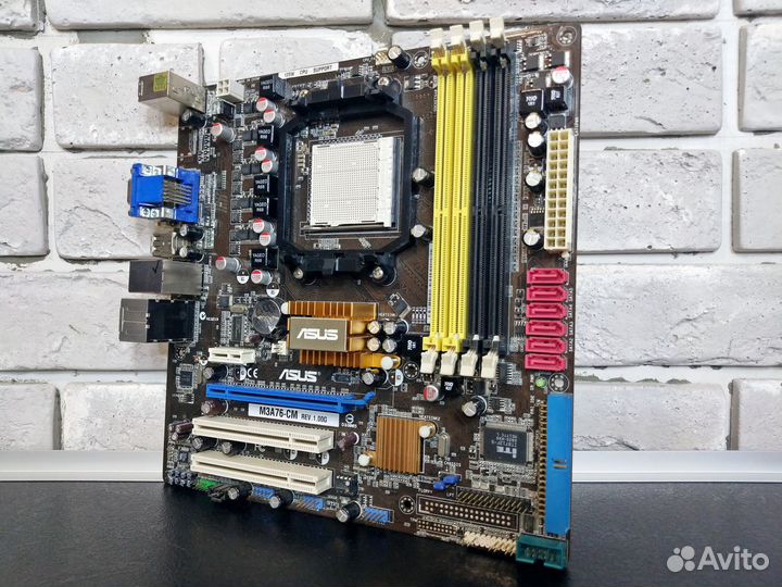 AM2+ Asus M3A76-CM (Phenom II до 125W)