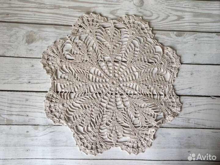 Салфетка вязаная крючком, ажурная салфетка