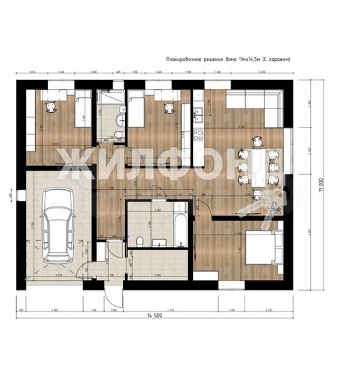 Дом 146 м² на участке 10 сот.