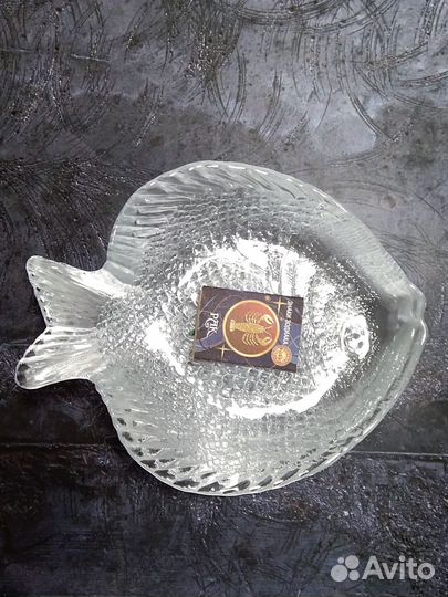 Набор тарелок под роспись стекло 6шт