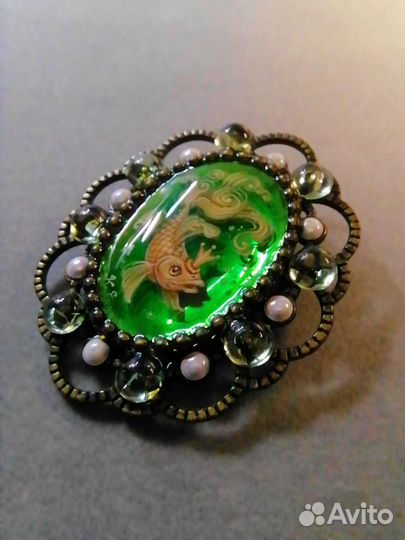 Брошь ручной работы