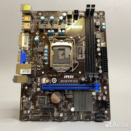 Материнская плата MSI H61M-P20 (G3)
