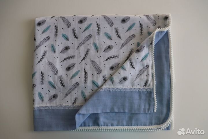 Муслиновый плед детский новый