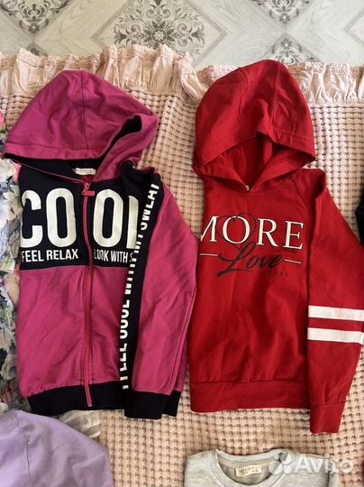 Детская одежда для девочек пакетом 128