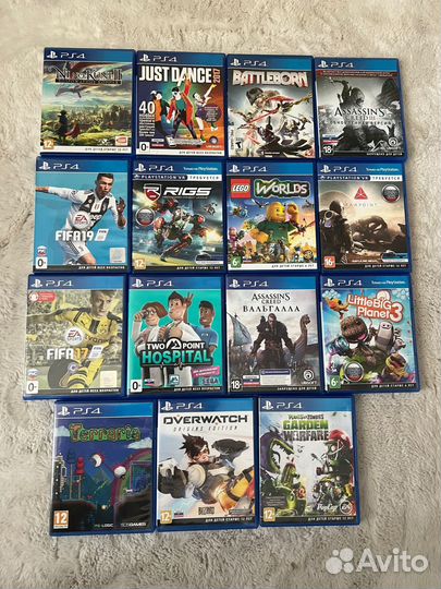Игровые диски для ps4