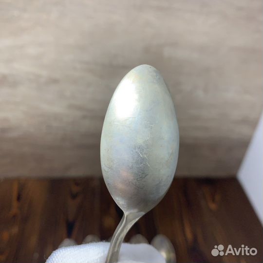 Набор Ложки Чайные 6 Штук Мельхиор Цветок Ретро