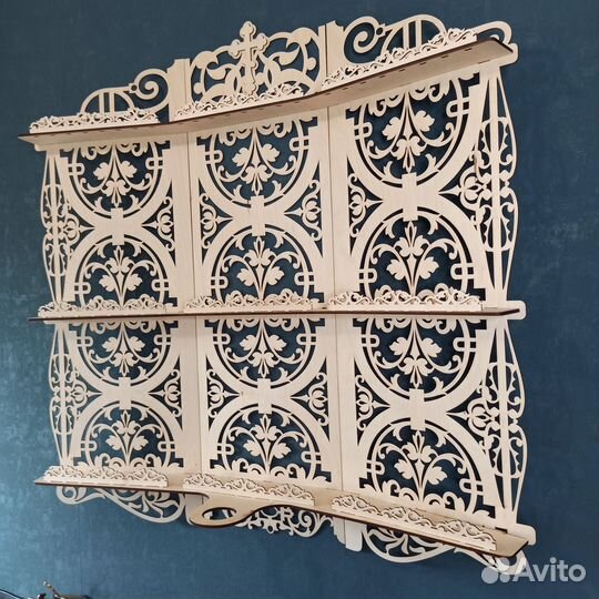 Полка для икон Иконостас Модель 127 Красный угол 1