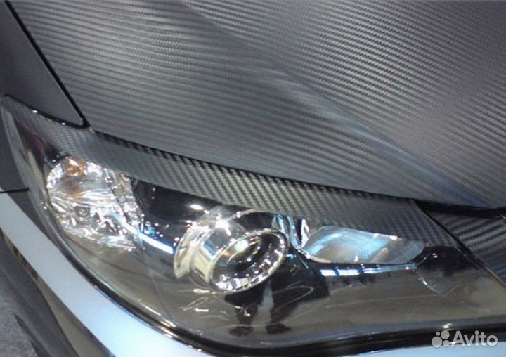 Пленка под карбон 3D черный