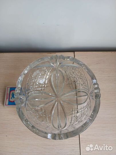 Большая хрустальная ваза,салатник