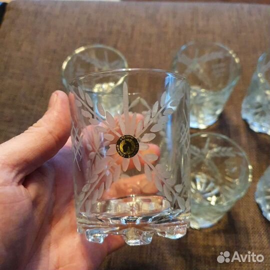 Стаканы Гусь хрустальный