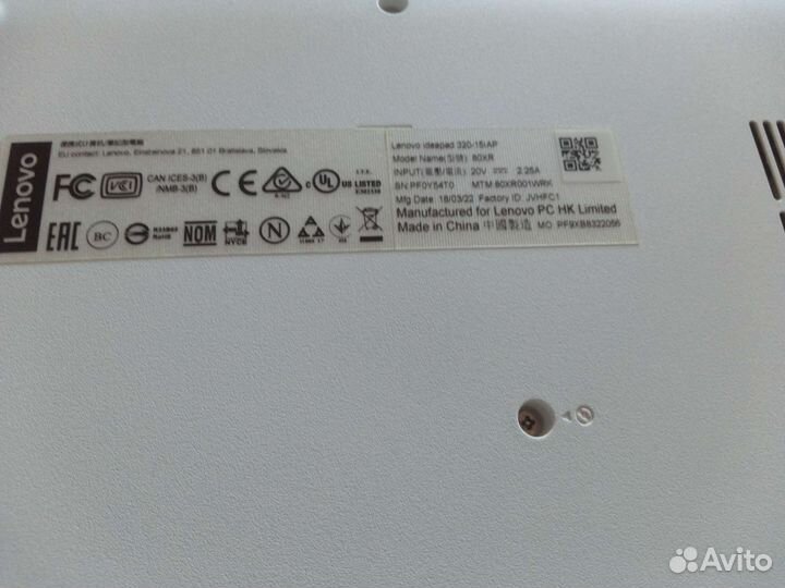 Ноутбук lenovo ideapad 320-15iap