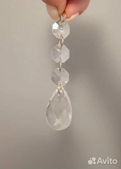 Акриловая подвеска в форме капли 10 шт