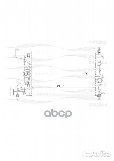Радиатор chevrolet cruze 1.8/2.0 M/T 09- genera