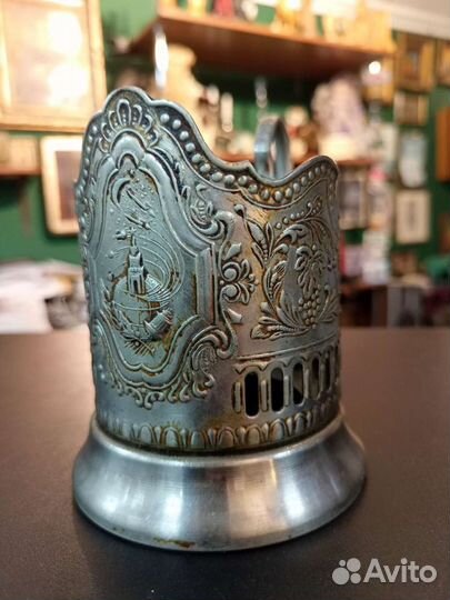 Подстаканники СССР Космос, мельхер