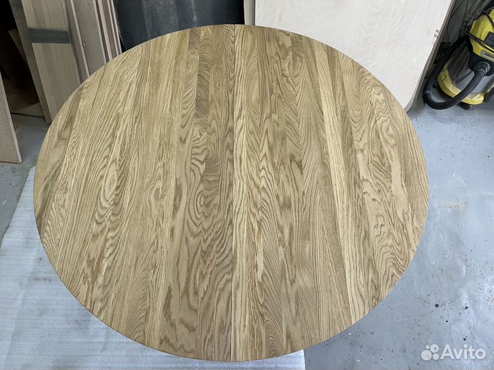 Стол кухонный круглый раздвижной из массива дуба