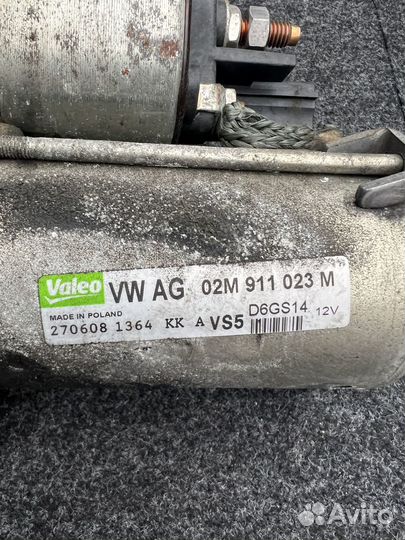 Стартер VW Passat b6 CC