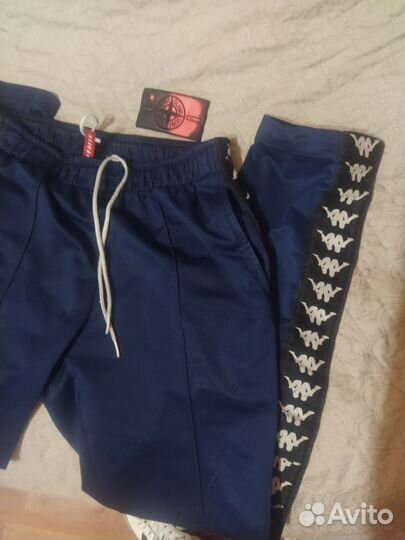 Широкие штаны каппа на лампасах