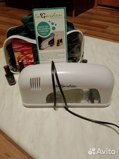 Лампа для гель лакового покрытия +лак