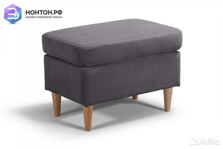 Банкетка Беркана темно-серая