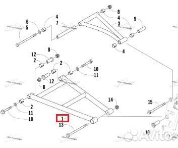 SM-08185 SPI Рычаг Нижний Левый Правый Для Arctic
