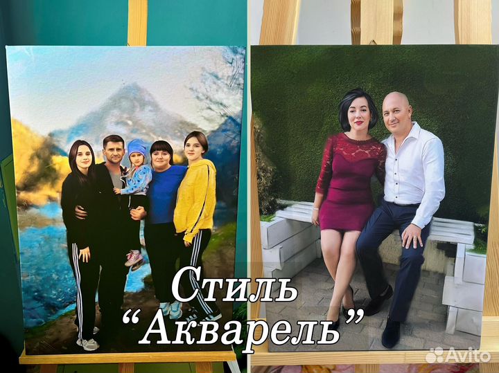 Портрет на холсте по фото / Печать на холсте