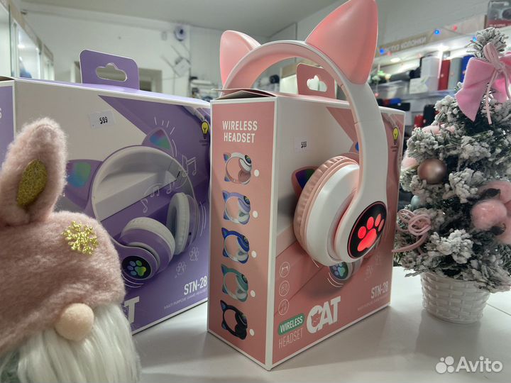 Наушники с ушками STN-28 (новые, гарантия)