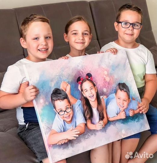 Портрет на холсте 30х40