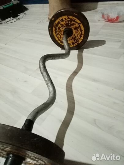 Штанга с блинами