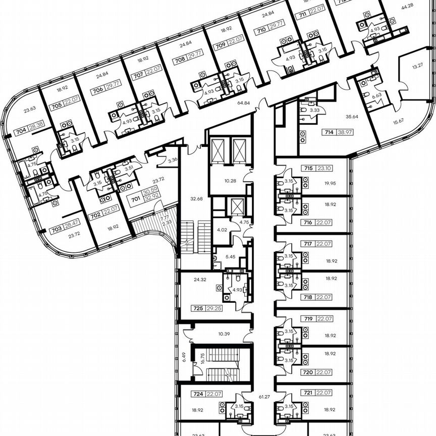 Апартаменты-студия, 28,8 м², 7/15 эт.