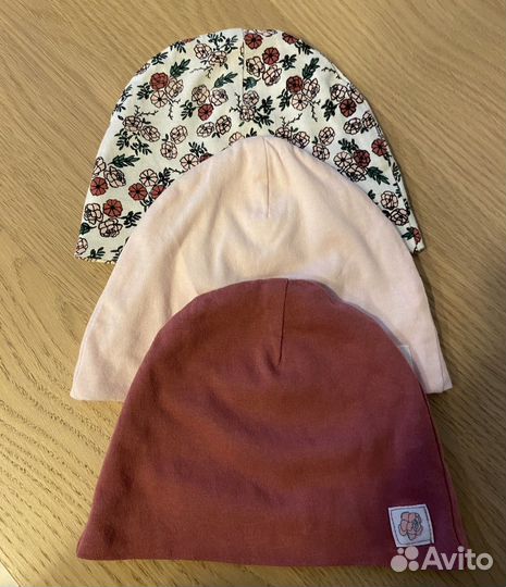Комплект шапочек 3-6 мес