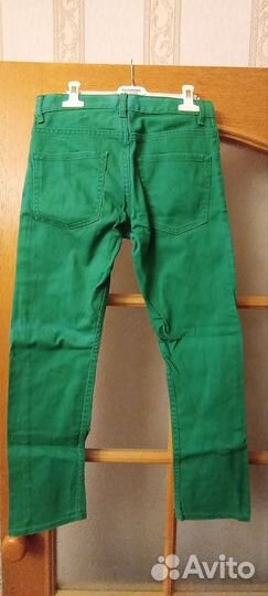 Джинсы зеленые женские