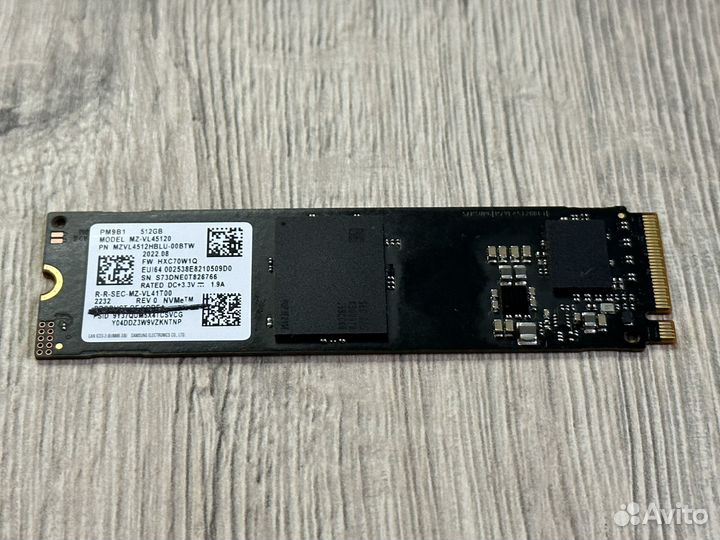 SSD диск для ноутбука 512GB
