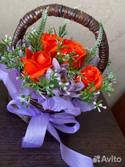 Изготовление мыльных букетов