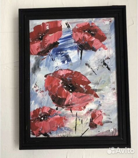 Картины акрилом на холсте 18 на 24 см