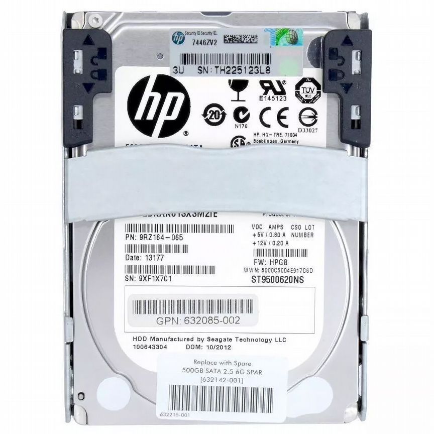 [632142-001] Жесткий Диск Hp 500gb 7200 Sata3 2,5" 632142-001