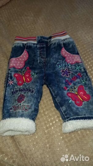 Джинсы для девочки 86
