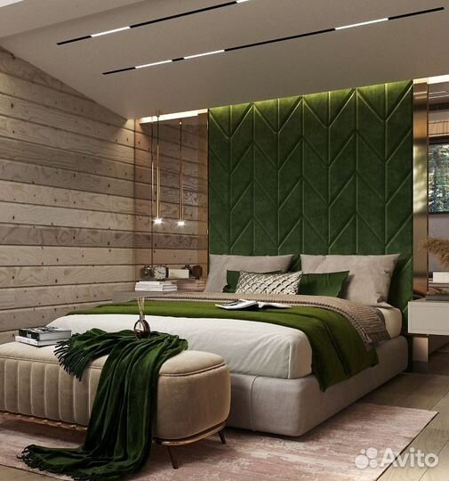 Детская кровать с мягким изголовьем