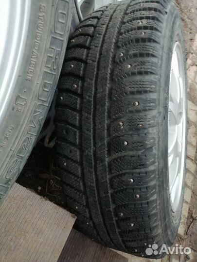 Литые диски с зимней резиной R14 4*100