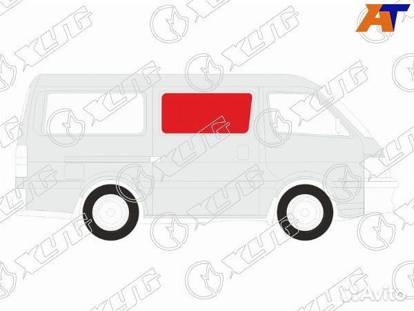 Стекло боковое опускное volkswagen transporter