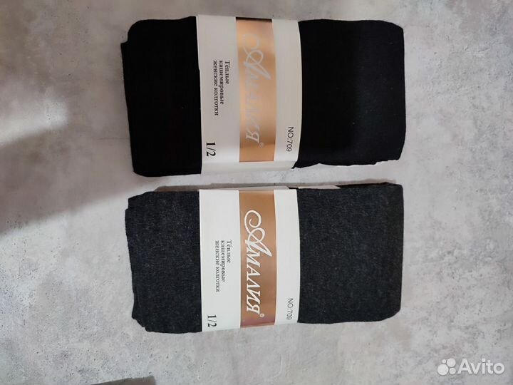 Тёплые кашемировые колготки