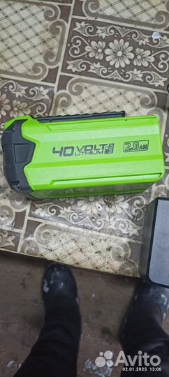 Аккумуляторная лопата greenworks