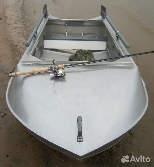 Дюралевая лодка Романтика-Н 3 м., новая, с булями