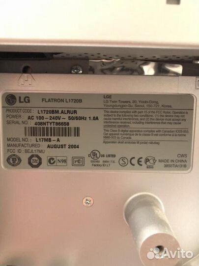 Монитор LG flatron