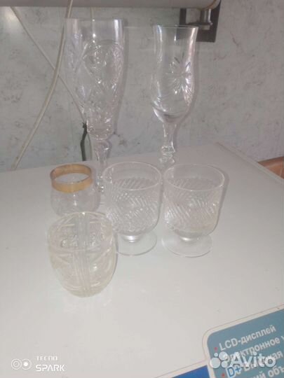 Стопки и фужеры хрусталь